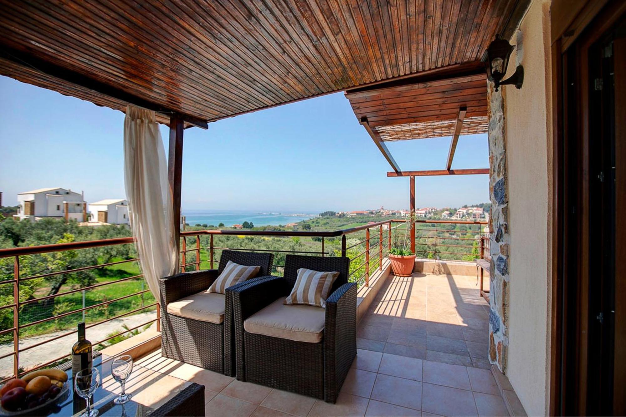 Villa Laskari Sea View Неа-Муданья Экстерьер фото